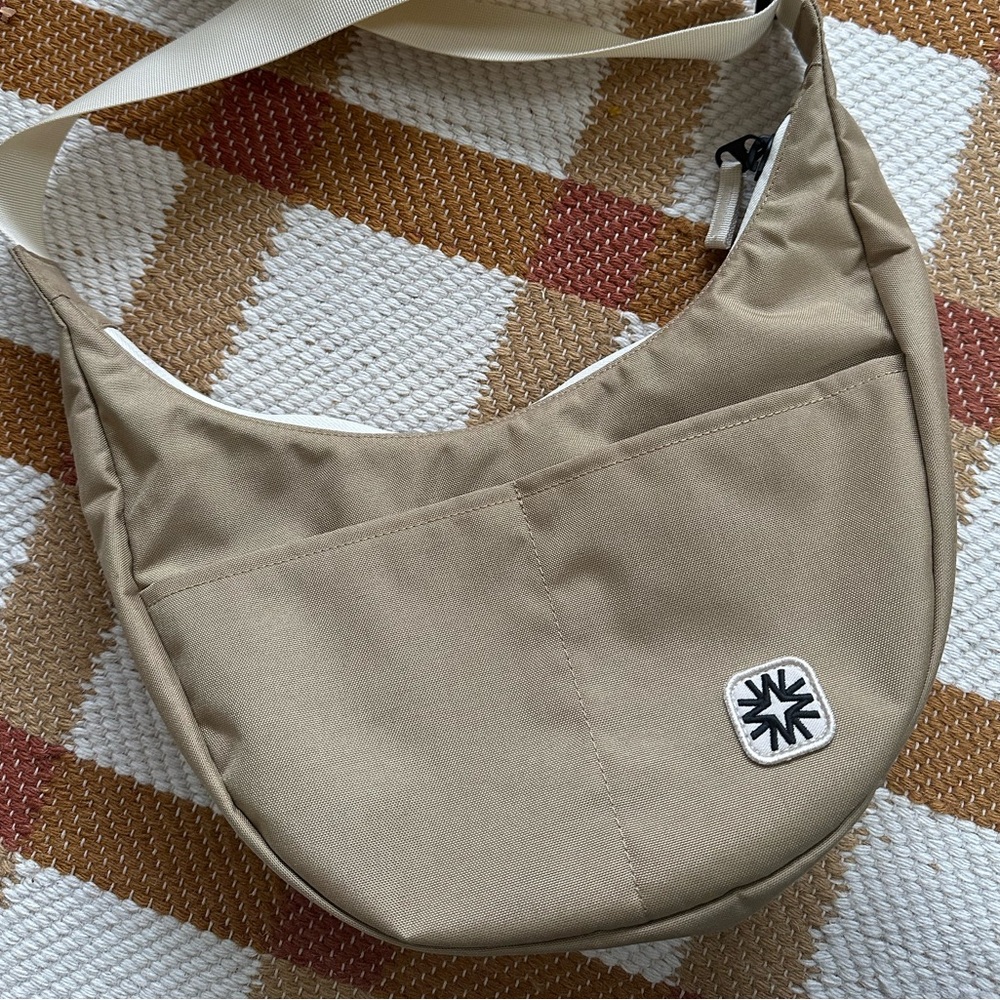 Walker Family Goods Mini Bay Bag, Tan Crossbody with Pockets